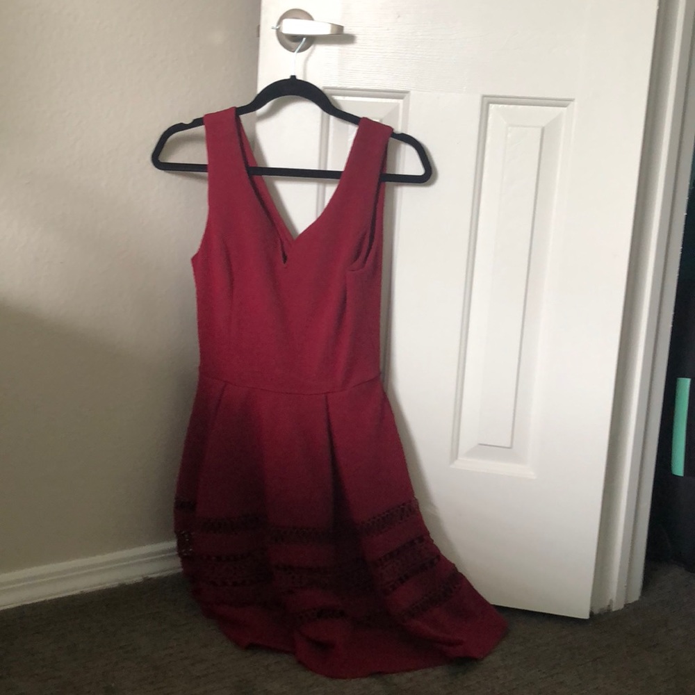 Francesca’s Burgundy Dress